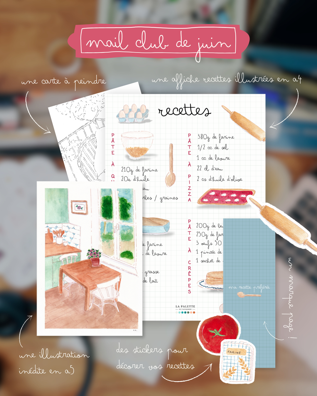 Mail Club de Juin - La Palette Gourmande