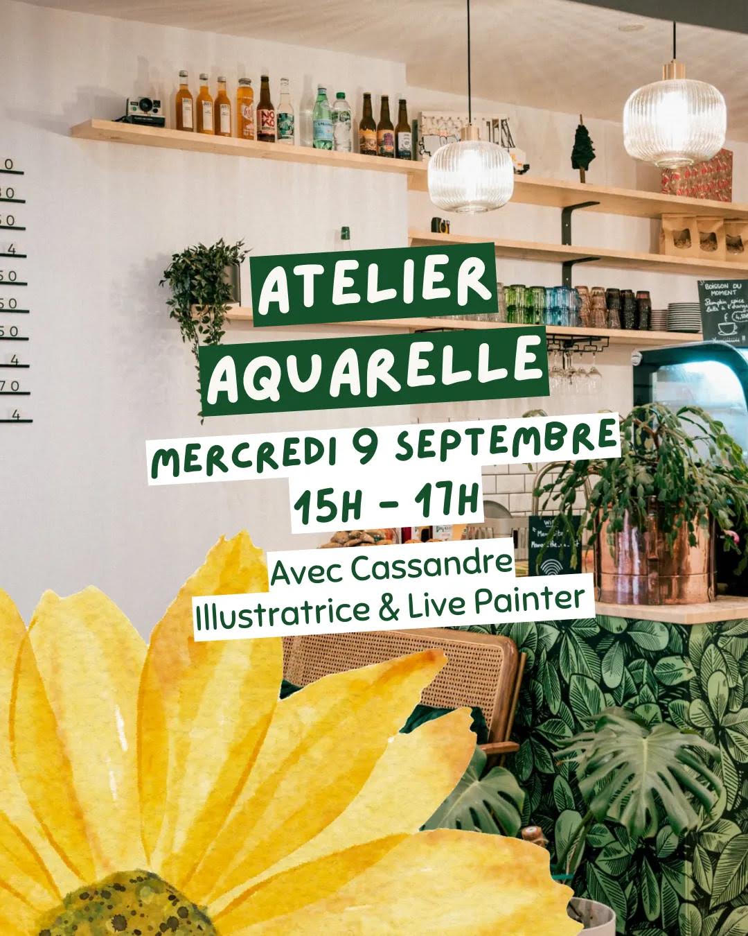 Atelier Aquarelle Mama's Café : Mercredi 9 septembre