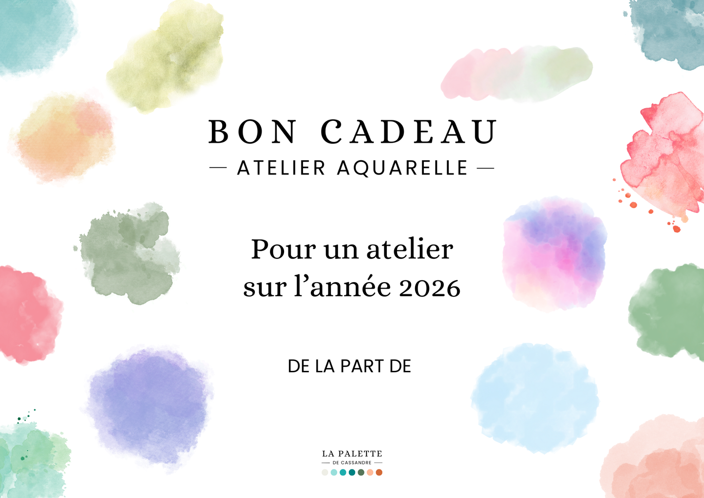 Carte cadeau pour Atelier Aquarelle