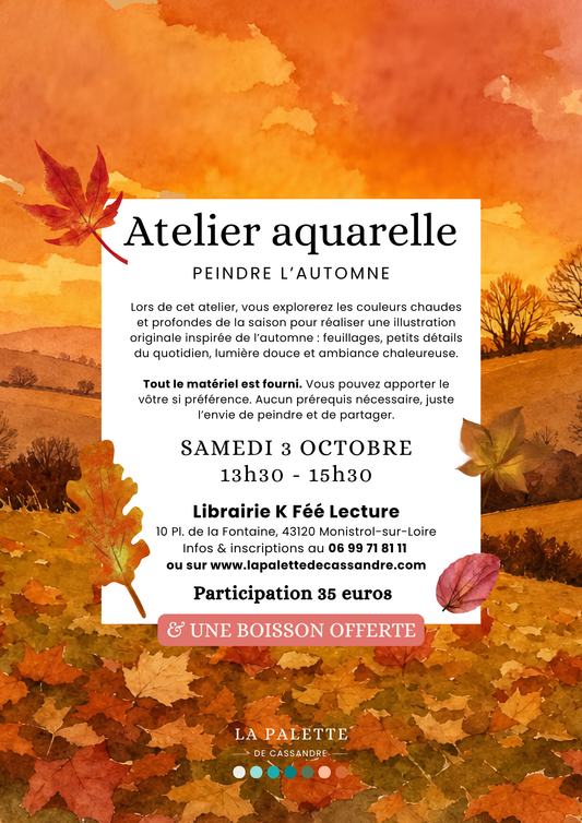 Atelier Aquarelle K Fée Lecture : Samedi 3 octobre