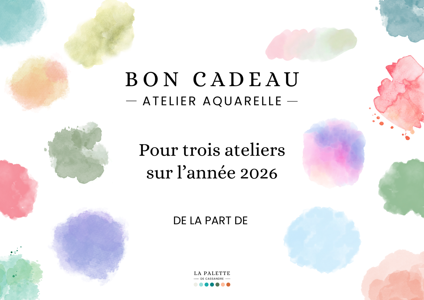Carte cadeau pour Atelier Aquarelle