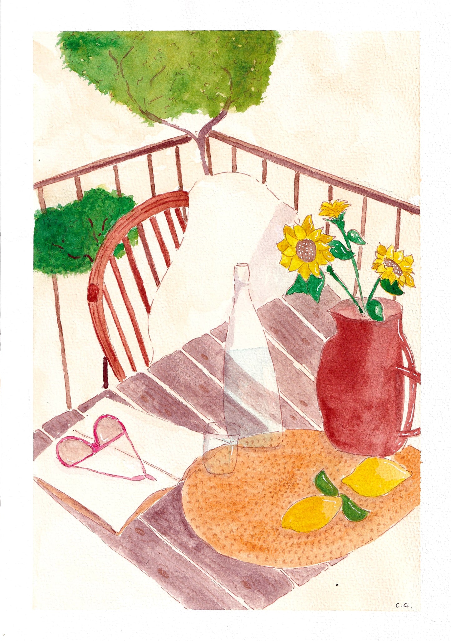 Coin de balcon & tournesols