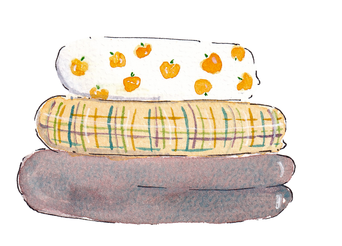 Sticker - Pile de plaids