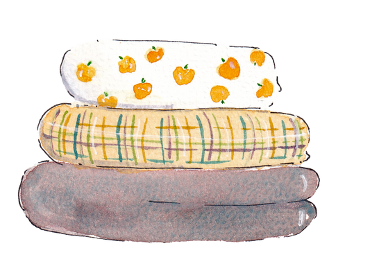 Sticker - Pile de plaids